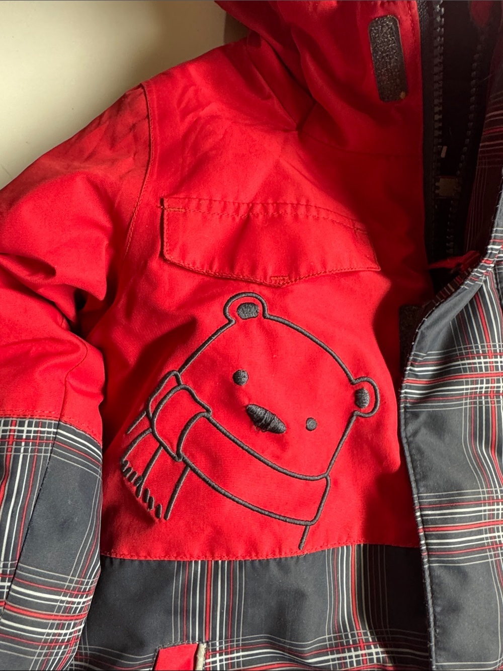 Gusti Kids Jacket and Snowpant Set Black Gray with Red Trim Size 3T - Picture 4 of 10